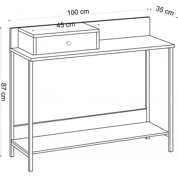 Jango avlastningsbord 100 x 35 cm - Safir ek Jango avlastningsbord 100 x 35 cm - Safir ek