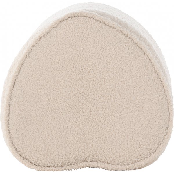 Pouf Coeur - Teddy beige