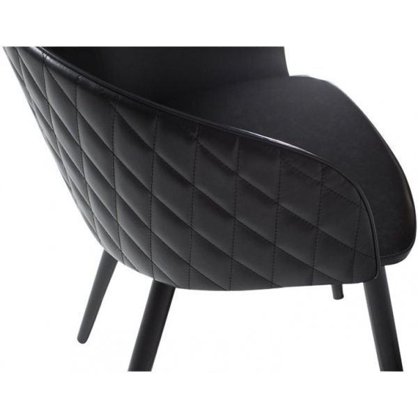 Dual karmstol - Vintage svart