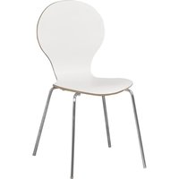 Bailey stol - Vit (HPL)/krom Bailey stol - Vit (HPL)/krom