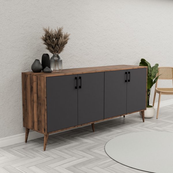 Buffet Hera - Noyer/anthracite