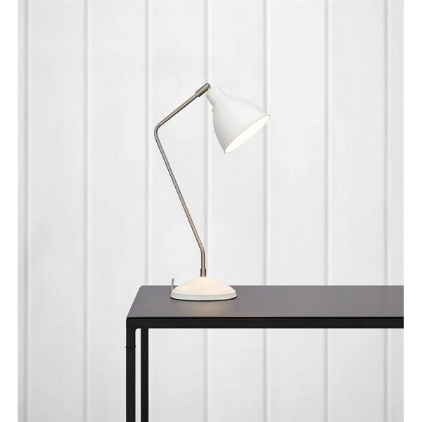 Coast bordslampa - Vit/krom