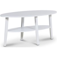 Lemon ovalt soffbord 120 cm - Vit Lemon ovalt soffbord 120 cm - Vit
