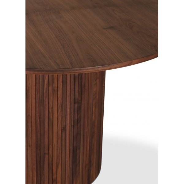 Table à manger ronde en noyer Ø115-160 cm - Nova Table à manger ronde en noyer Ø115-160 cm - Nova