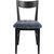 Kinley stol - Svartbetsad ek/grtt frskinn