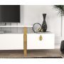 Aramis TV-meubel - Wit/goud