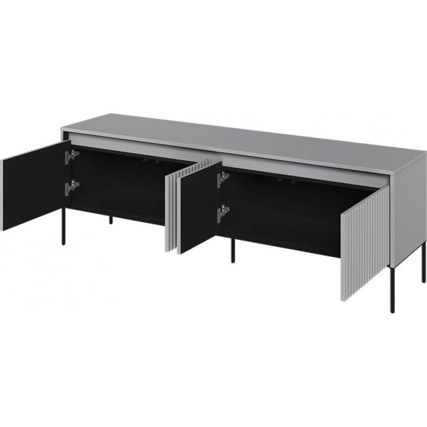 Banc média Trend L167 cm - Gris/noir Banc média Trend L167 cm - Gris/noir