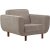 Fauteuil Berjer - Gris/noyer