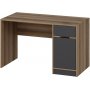 Elina bureau - Antraciet/bruin