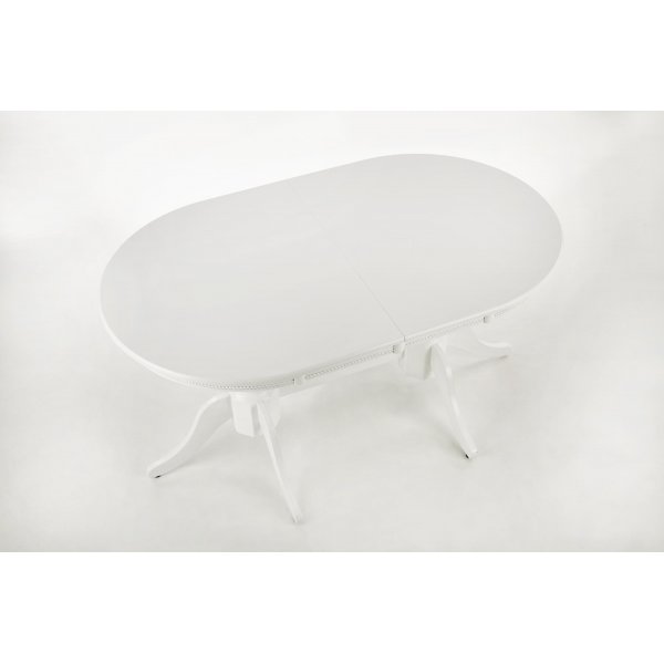 Leonardo uitschuifbare witte eettafel 90x150-190 cm