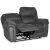 Riverdale 2-sits reclinersoffa - Grå (Mikrofiber) + Möbelvårdskit för textilier