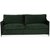 Petit 3-sits soffa loose cover - Mrkgrn (sammet)