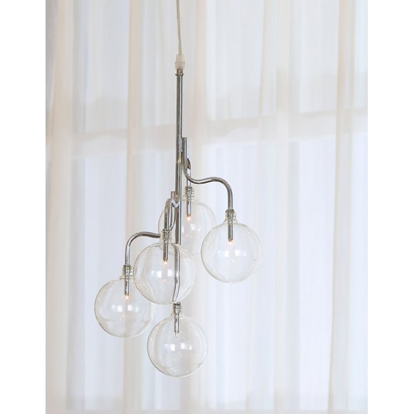 Globe fnsterlampa - Krom / Glas