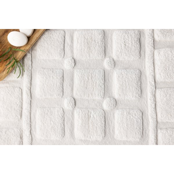 Putte vloerkleed 60x90 cm - Wit Putte vloerkleed 60x90 cm - Wit