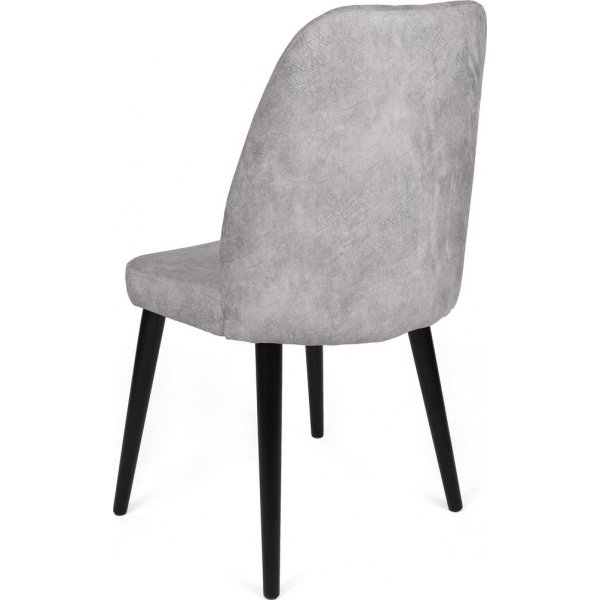 Ensemble de chaises de salle à manger Alfred - Gris/noir Ensemble de chaises de salle à manger Alfred - Gris/noir