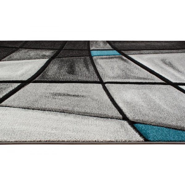 Maskinvävd matta Turin - Turkos Maskinvävd matta Turin - Turkos