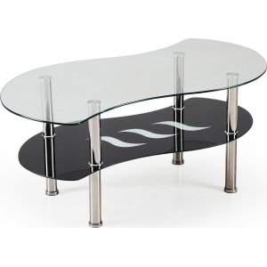 Table basse Ciara 100 x 55 cm - Noir/chrome