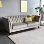 Soffa chesterfield 3-sits gr - Henry + Textilskydd fr mbler