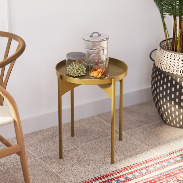Vela soffbord Ø44 cm - Guld Vela soffbord Ø44 cm - Guld