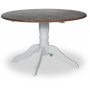 Victoria runt matbord Ø120 cm - Vit/Brunbets Victoria runt matbord Ø120 cm - Vit/Brunbets