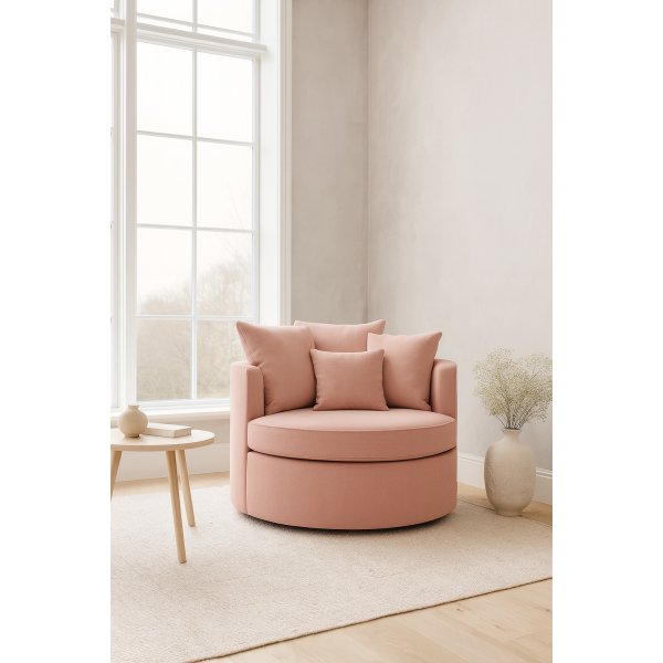 Heidi Loveseat 1,5 sits fåtölj - Rosa Heidi Loveseat 1,5 sits fåtölj - Rosa