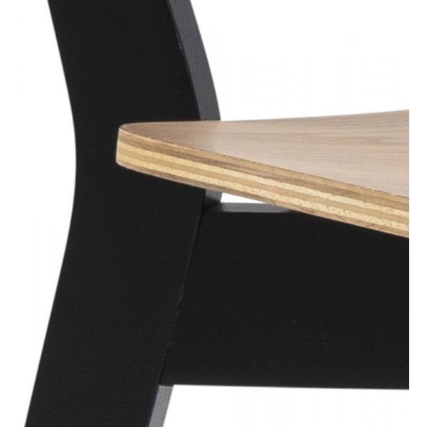 Roxby matstol - Ek/svart Roxby matstol - Ek/svart