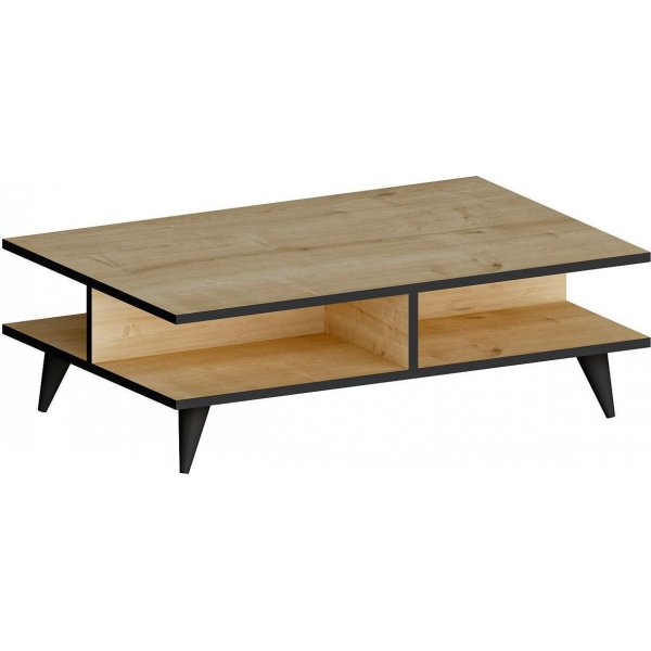 Diamond soffbord 90 x 50 cm - Ek/svart