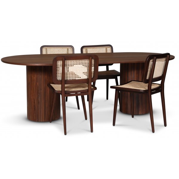 Siknäs stol - Brun mahogny / Rotting Siknäs stol - Brun mahogny / Rotting