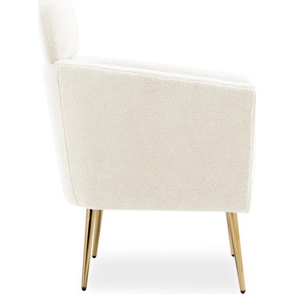 Fauteuil Calise - Blanc crème Fauteuil Calise - Blanc crème