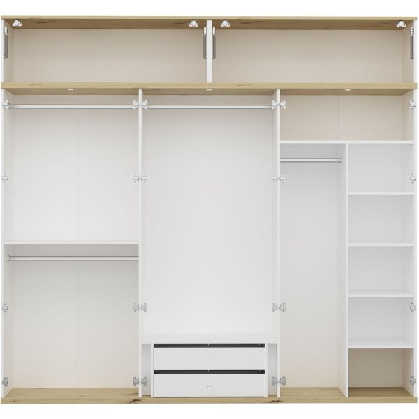 Armoire Lyn 270 x 52 x 250 cm - Blanc Armoire Lyn 270 x 52 x 250 cm - Blanc