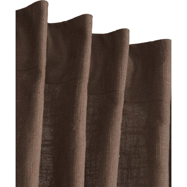 Rideau Harper lot de 2 2 x 140 x 280 cm - Nougat