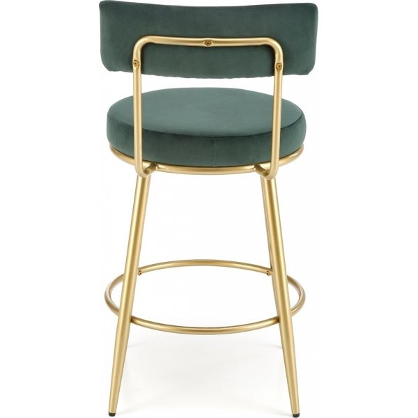 Tabouret de bar Pelican 115 - Vert fonc/or