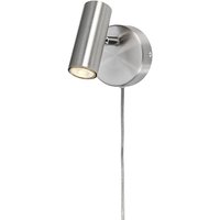Alpha Slim vägglampa - Borstad krom Alpha Slim vägglampa - Borstad krom