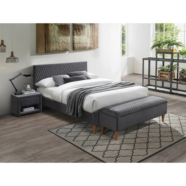 Azurro sngram 180x200 cm - Gr sammet