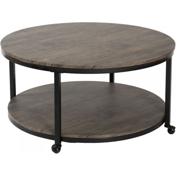 Wellington runt soffbord - Antik/svart