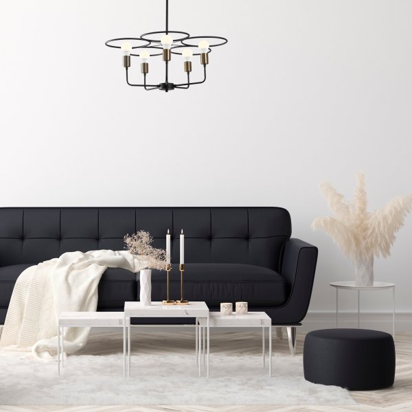 Halo taklampa 1356 - Svart