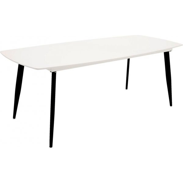 Bridge matbord 240 cm - Svart/vit