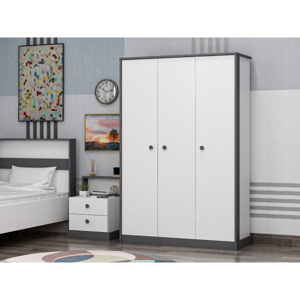 Life garderob - Antracit/vit Life garderob - Antracit/vit