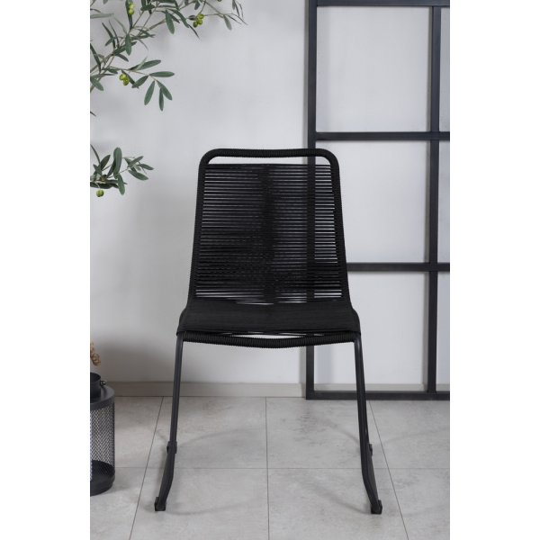 Lindos matstol - Svart Lindos matstol - Svart