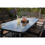 Paola matbord 200 x 100 cm - Svart/Sandbeige