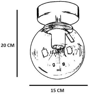 Plafonnier Danube - Chrome/blanc
