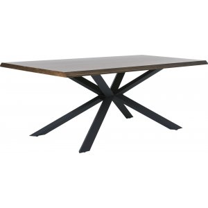 Table  manger Sky en chne fum avec pieds croiss - 200x100 cm