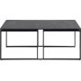 Infinity soffbord trio 120 x 60 cm - Svart
