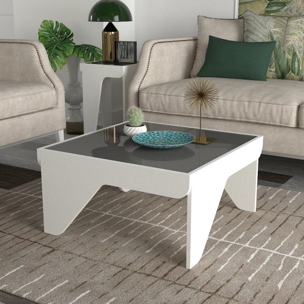 Mezzo soffbord 73,6 x 73,6 cm - Vit