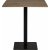 Table  manger Lignano 70 x 70 cm - Chne fum/noir