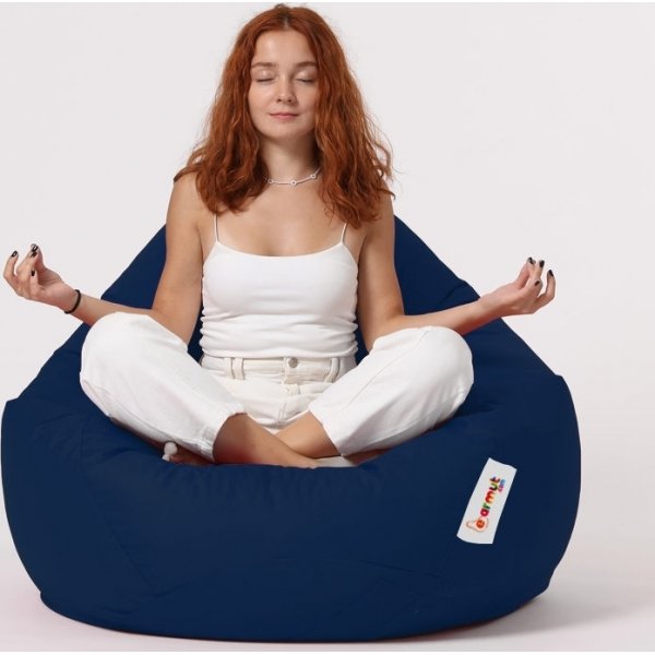 Pouf premium - Bleu fonc