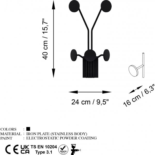 Cintre girafe - Noir Cintre girafe - Noir