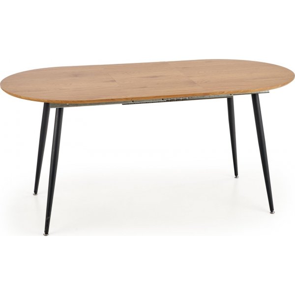 Table à manger Rocky 120-160 cm - Chêne/noir Table à manger Rocky 120-160 cm - Chêne/noir