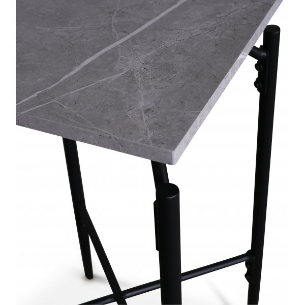 Wayne sidobord kryss 40 x 40 cm - Ljusgrå marmor (Foliering) Wayne sidobord kryss 40 x 40 cm - Ljusgrå marmor (Foliering)