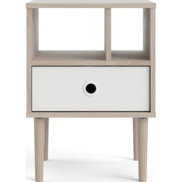 Rome sängbord - Hickory/vit Rome sängbord - Hickory/vit